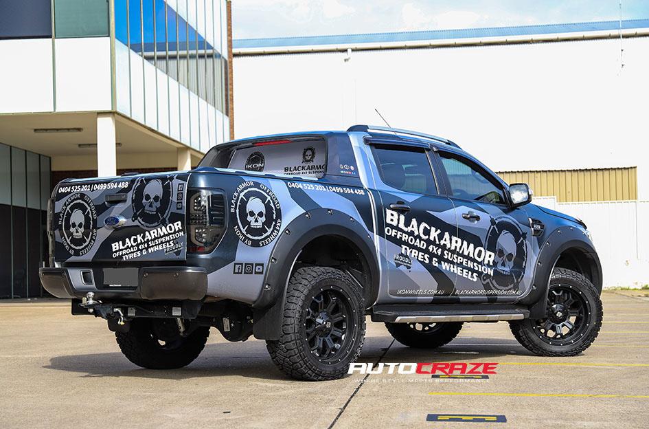 FORD RANGER HURRICANE MATTE BLACK